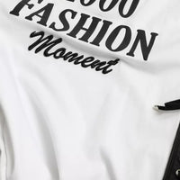 Dolce & Gabbana White Slogan Print Lacing Detailed T-shirt