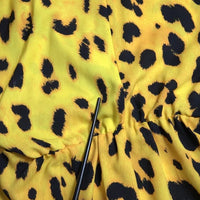 Dolce & Gabbana Yellow Leopard Print Long Sleeves Top Blouse