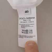 Dolce & Gabbana White Cotton Collared Formal Dress Shirt Top