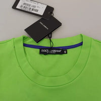 Dolce & Gabbana Green Cotton DG CHANNEL Top T-shirt