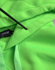 Dolce & Gabbana Neon Green Logo Pullover Hooded Sweatshirt Sweater