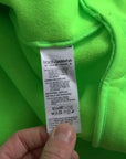 Dolce & Gabbana Neon Green Logo Pullover Hooded Sweatshirt Sweater