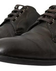 Dolce & Gabbana Green Leather Mens Formal Dress Shoes