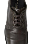 Dolce & Gabbana Green Leather Mens Formal Dress Shoes