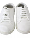 Dolce & Gabbana White Saint Tropez Lace Up Men Sneakers Men Shoes