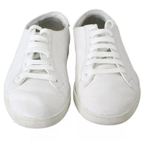 Dolce & Gabbana White Saint Tropez Lace Up Men Sneakers Men Shoes