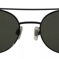 Dolce & Gabbana Matte Black Steel Frame Green Lens DG2245 Sunglasses