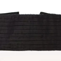 Dolce & Gabbana Black Silk Womens Waist Cummerbund