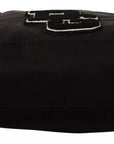 Dolce & Gabbana Black Nylon Leather DG Logo Patch Messenger Cross Body Bag