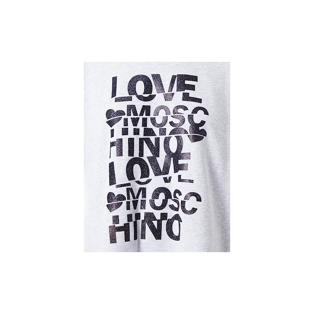 Love Moschino Gray Cotton Women Sweater