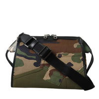 Dolce & Gabbana Multicolor Camouflage Patchwork Crossbody Bag