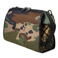 Dolce & Gabbana Multicolor Camouflage Patchwork Crossbody Bag