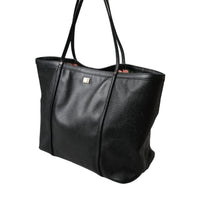 Dolce & Gabbana Black Leather Miss Escape Shopping Tote Women Bag