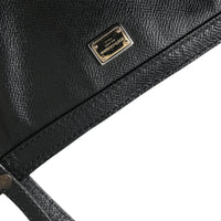 Dolce & Gabbana Black Leather Miss Escape Shopping Tote Women Bag