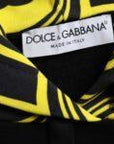 Dolce & Gabbana Black Logo Cotton Hooded Sweatshirt Sweater