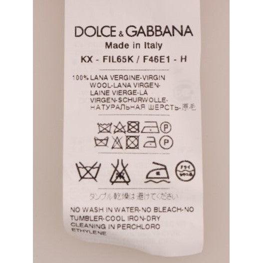 Dolce &amp; Gabbana Red Wool Cardigan Sweater