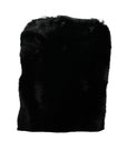 Dolce & Gabbana Black Faux Fur Silver Chain Crossbody Shoulder Purse Bag