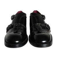 Dolce & Gabbana Black Calf Leather Men Formal Dress Shoes