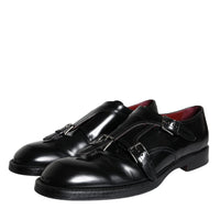 Dolce & Gabbana Black Calf Leather Men Formal Dress Shoes