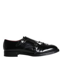 Dolce & Gabbana Black Calf Leather Men Formal Dress Shoes