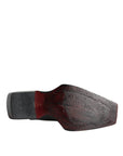 Dolce & Gabbana Black Calfskin Leather Derby Dress Men Shoes