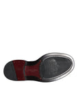 Dolce & Gabbana Black Leather Oxford Wingtip Formal Men Shoes