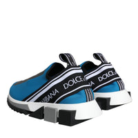 Dolce & Gabbana Blue Logo Low Top Sorrento Men Sneakers Shoes