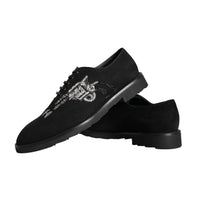 Dolce & Gabbana Black Suede Sicilia Lace Up Formal Shoes