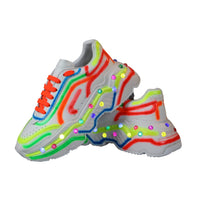 Dolce & Gabbana Multicolor Daymaster LED Lighted Sneaker Shoes