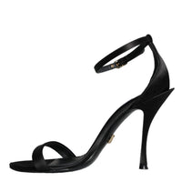 Dolce & Gabbana Black KEIRA Heels Ankle Strap Sandals Shoes