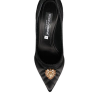 Dolce & Gabbana Black Heart DEVOTION Heels Pumps Shoes