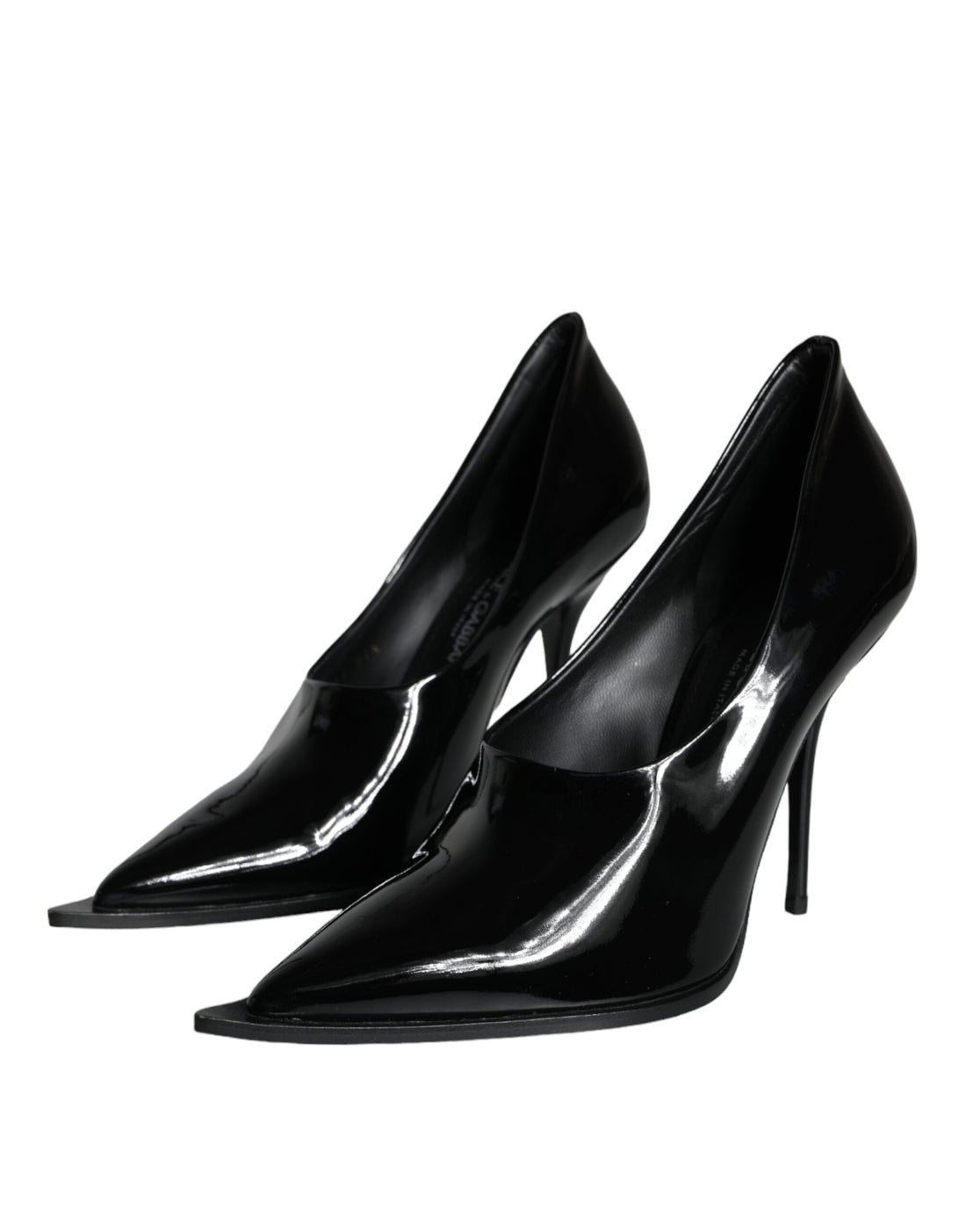 Dolce & Gabbana Black Patent Leather High Heels Pumps Shoes