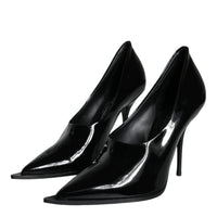 Dolce & Gabbana Black Patent Leather High Heels Pumps Shoes