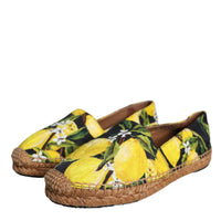 Dolce & Gabbana Multicolor Lemon Slip On Espadrilles Shoes