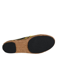 Dolce & Gabbana Multicolor Lemon Slip On Espadrilles Shoes