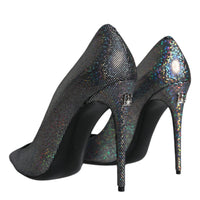 Dolce & Gabbana Multicolor Strass Leather Heels Pumps Shoes