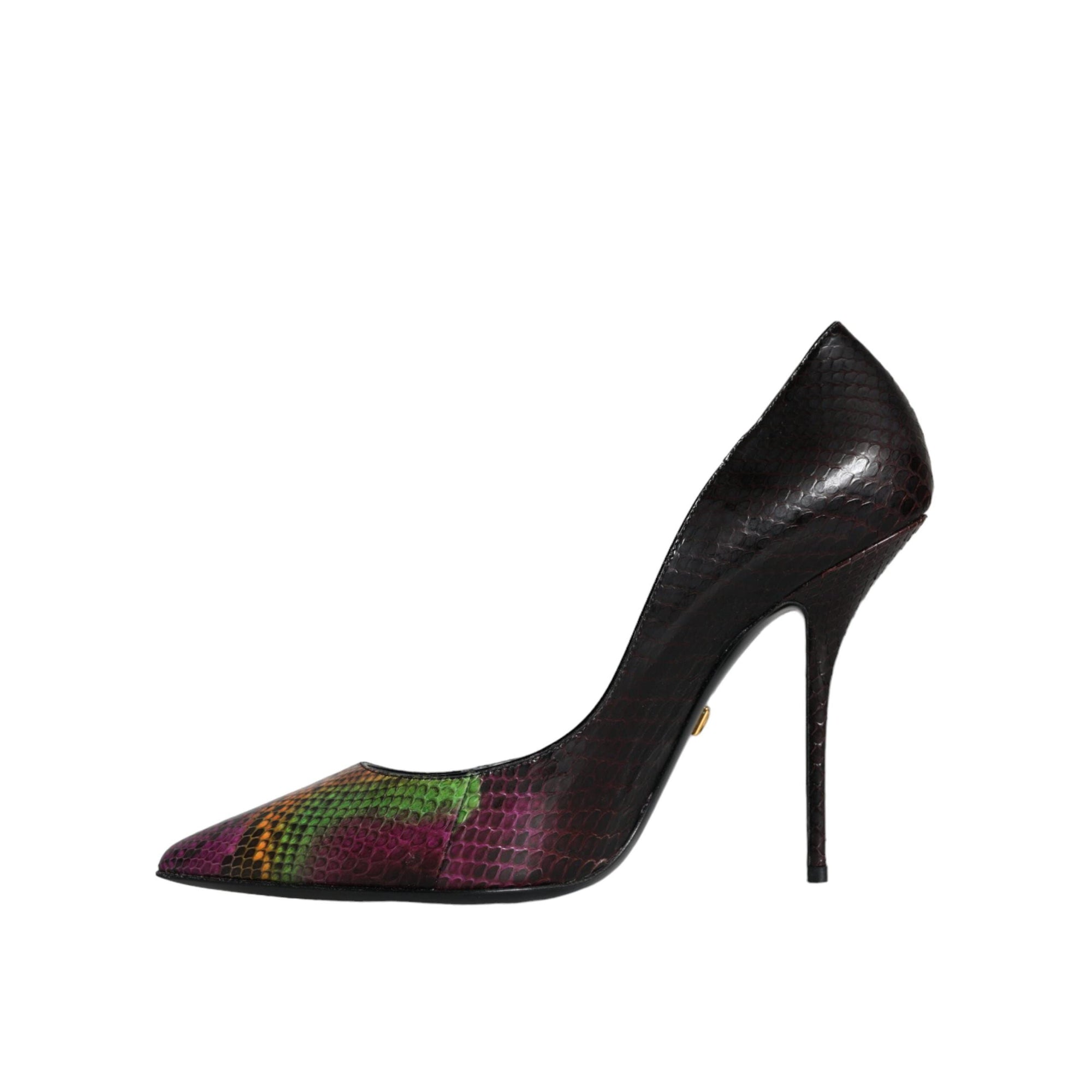 Dolce &amp; Gabbana Multicolor Exotic Leather Heels Pumps Shoes
