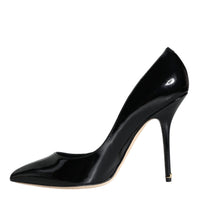 Dolce & Gabbana Black Patent Leather Bellucci Pumps Heels Shoes