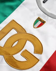 Dolce & Gabbana White Green Sleeveless Top Italian Flag Basket T-shirt