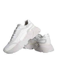 Dolce & Gabbana White DAYMASTER Calf Leather Sneakers Shoes