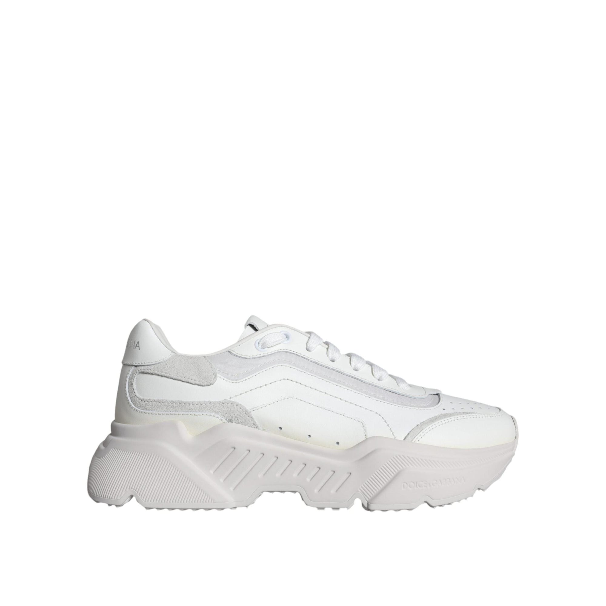 Dolce &amp; Gabbana White DAYMASTER Calf Leather Sneakers Shoes