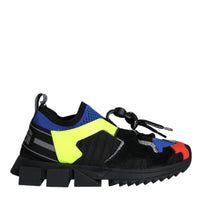 Dolce & Gabbana Multicolor Mesh Sorrento Trekking Sneakers Shoes