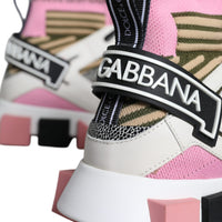 Dolce & Gabbana Multicolor Sorrento Socks Logo Sneakers Shoes