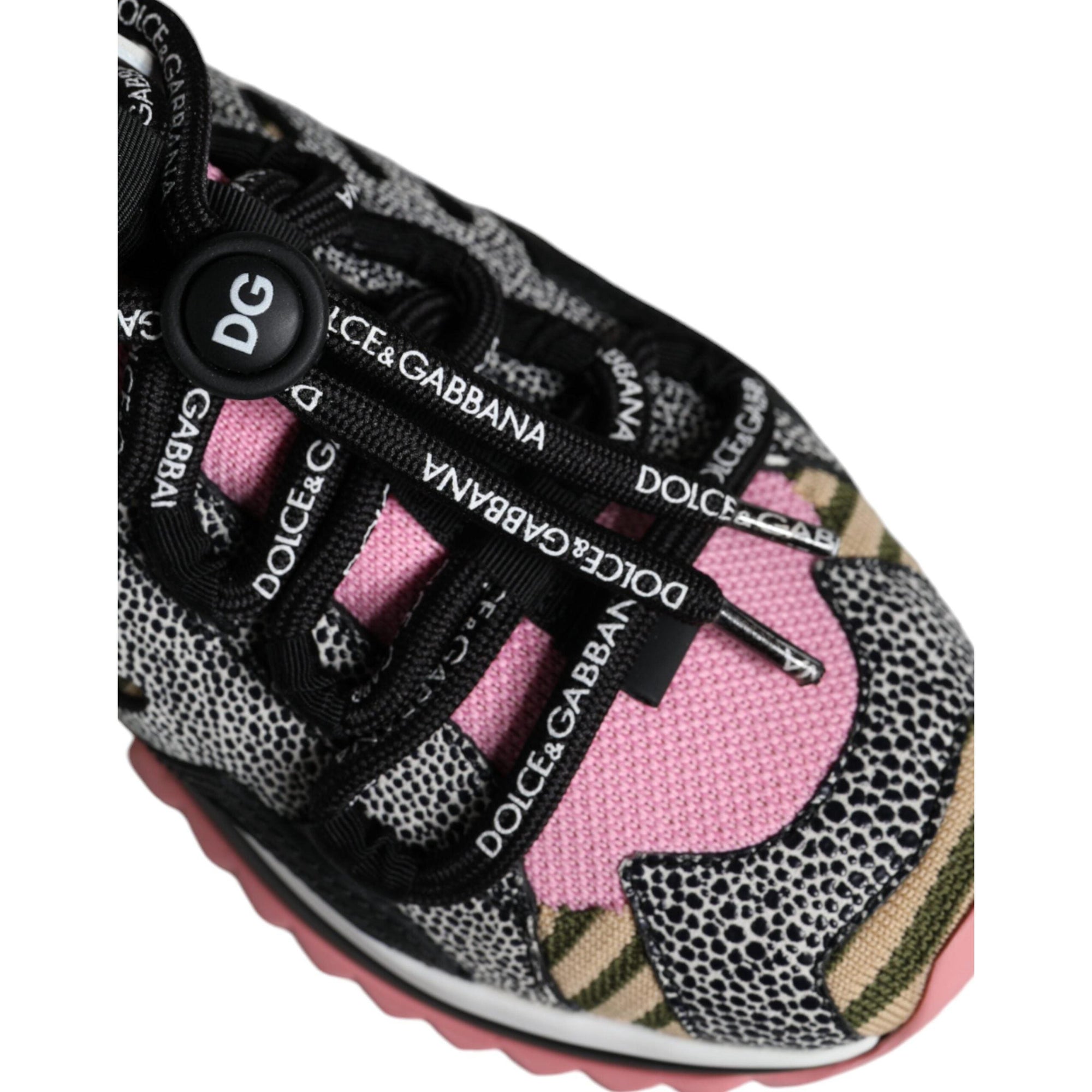 Dolce &amp; Gabbana Multicolor Sorrento Socks Logo Sneakers Shoes