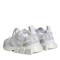 Dolce & Gabbana White Mesh Sorrento Trekking Sneakers Shoes