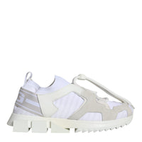 Dolce & Gabbana White Mesh Sorrento Trekking Sneakers Shoes