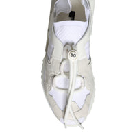 Dolce & Gabbana White Mesh Sorrento Trekking Sneakers Shoes