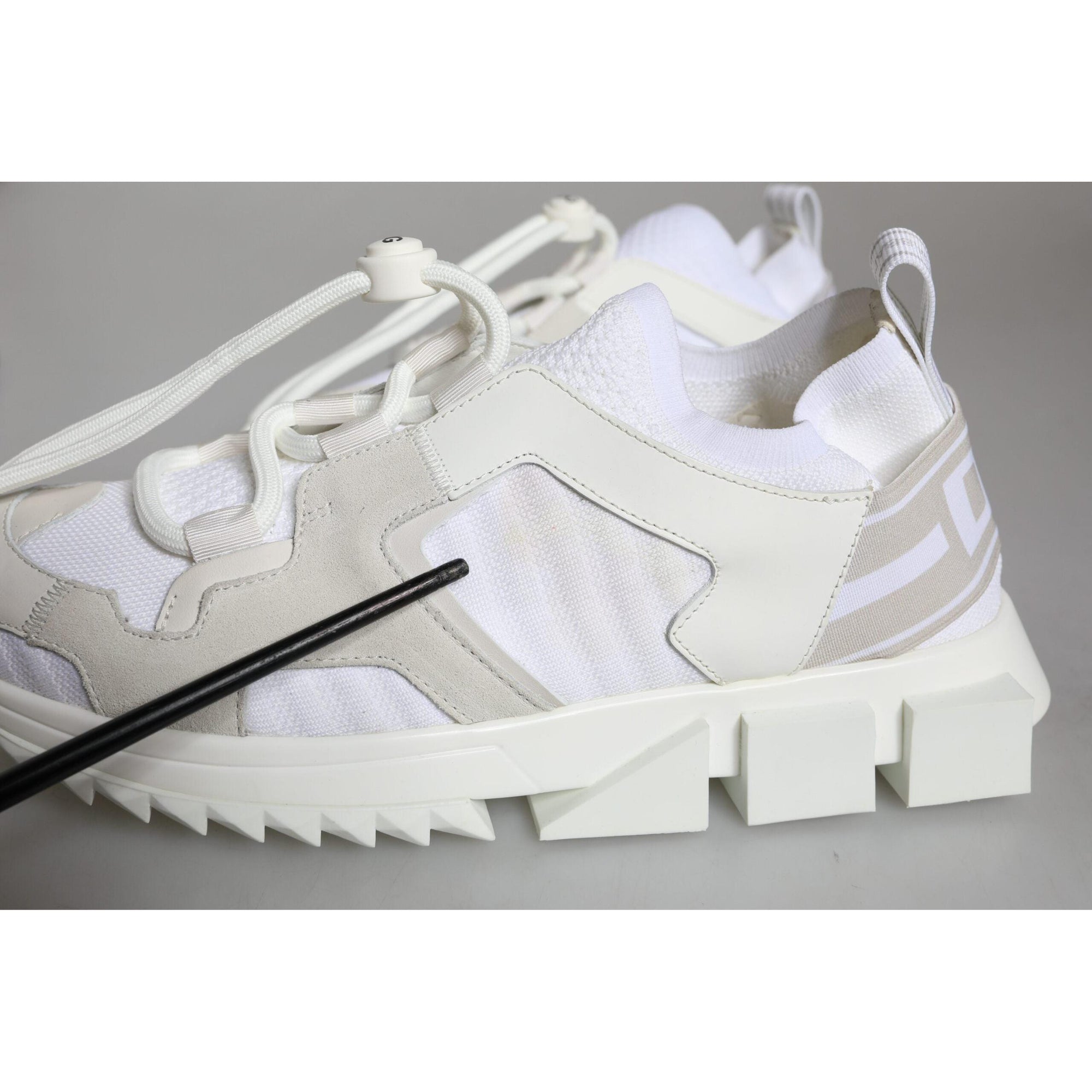 Dolce &amp; Gabbana White Mesh Sorrento Trekking Sneakers Shoes