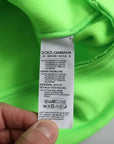 Dolce & Gabbana Green Logo Hooded Pullover Sweatshirt Sweater