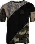 Dolce & Gabbana Multicolor Camouflage Cotton Round Neck Men T-shirt